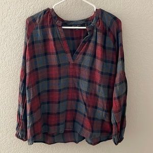 Plaid Blouse